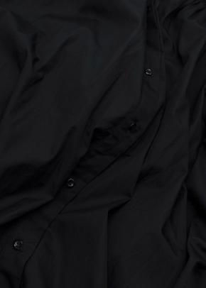 Simone Rocha Black Cotton Poplin Midi Dress 7