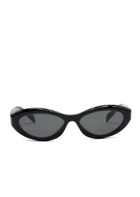 Prada Black Oval Cat Eye Sunglasses 2
