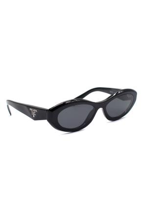 Prada Black Oval Cat Eye Sunglasses 8