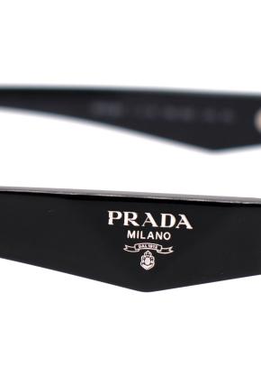 Prada Black Oval Cat Eye Sunglasses 4