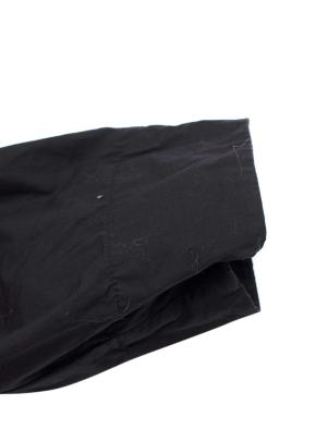 Ganni Black Cotton Poplin Open Neck Smock Midi Dress 5