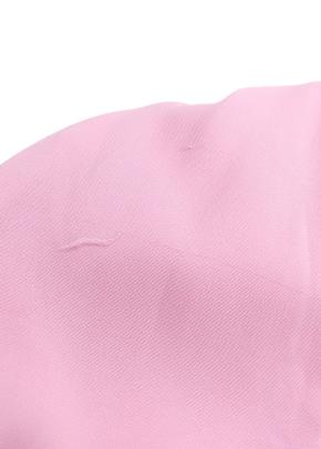The Attico “Becky” Cutout Woven Mini Dress in Bubblegum Pink 3