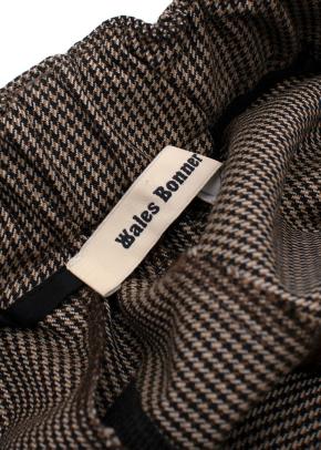 Wales Bonner 'Wisdom' Houndstooth Check Trousers with Side Stripe 7