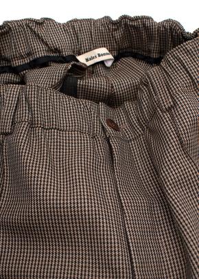 Wales Bonner 'Wisdom' Houndstooth Check Trousers with Side Stripe 8