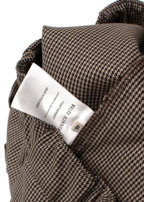 Wales Bonner 'Wisdom' Houndstooth Check Trousers with Side Stripe 5