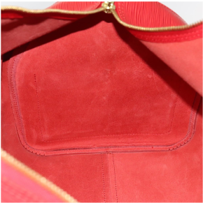 Louis Vuitton Red Epi Leather Keepall 55 Bag 15