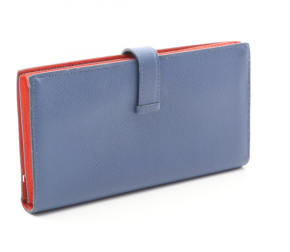 Hermès Béarn 2018 Souffle Bi-fold Wallet in Cornflower Blue 2