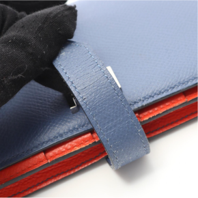 Hermès Béarn 2018 Souffle Bi-fold Wallet in Cornflower Blue 3