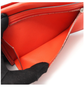 Hermès Béarn 2018 Souffle Bi-fold Wallet in Cornflower Blue 7