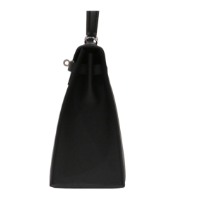 Hermès Kelly 25 Black Epsom With Silver Hardware 3