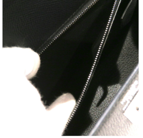 Hermès Kelly 25 Black Epsom With Silver Hardware 16