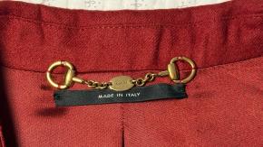 Gucci Single Breasted Red Wool/Cashmere Blazer 5