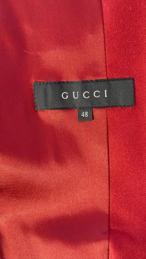 Gucci Single Breasted Red Wool/Cashmere Blazer 11