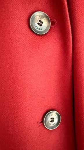 Gucci Single Breasted Red Wool/Cashmere Blazer 3
