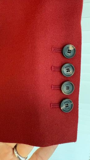 Gucci Single Breasted Red Wool/Cashmere Blazer 6