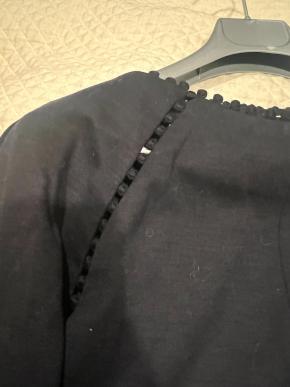 Chloe Navy 3/4 Sleeve Wool Top 4