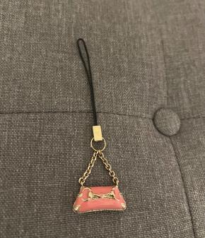 Gucci Pink Enamel Phone Charm 2