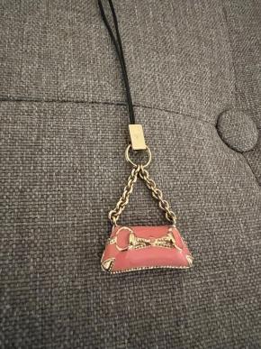 Gucci Pink Enamel Phone Charm 5