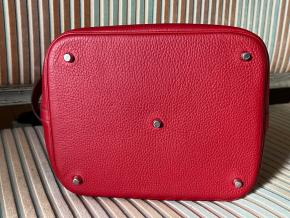 Hermes Red Clemence Taurillon Picotin 26 5