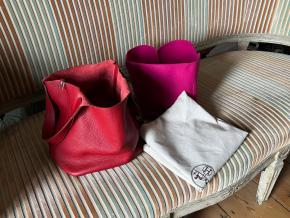 Hermes Red Clemence Taurillon Picotin 26 8
