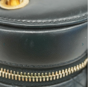 Chanel Black Lambskin Vanity Chain Shoulder Bag with Gold CC Logo detail 10