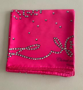 Hermes Pink Silk Cheval De Legende Scarf 11