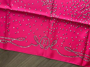 Hermes Pink Silk Cheval De Legende Scarf 9