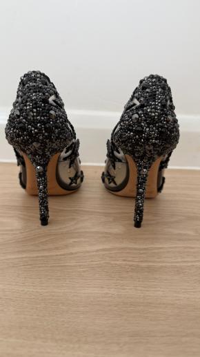Jimmy Choo Embellished Plexi Heels 5