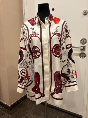 Hermes Printed Silk Shirt 6