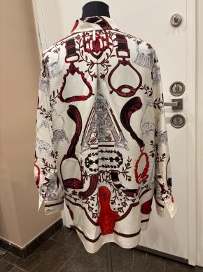 Hermes Printed Silk Shirt 9