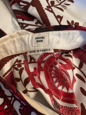 Hermes Printed Silk Shirt 4
