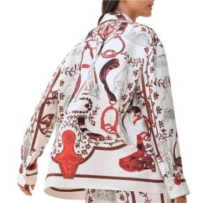 Hermes Printed Silk Shirt 3