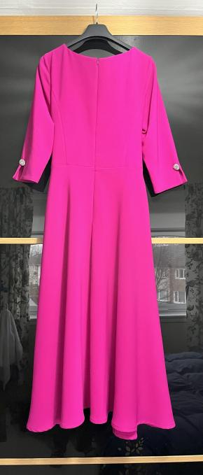 Claudia C Barcelona Fuschia Pink Midi Dress 3