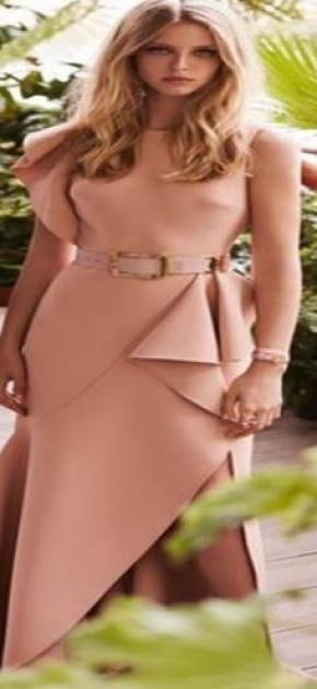 Elie Saab Light Pink Midi Dress 4