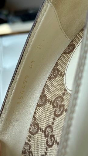 Gucci White Leather Heeled Pumps 10
