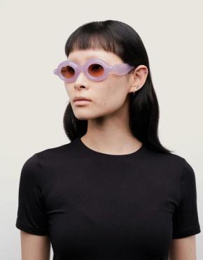 Paloceras Lilac Dream Pebble Milky Oval Sunglasses 6