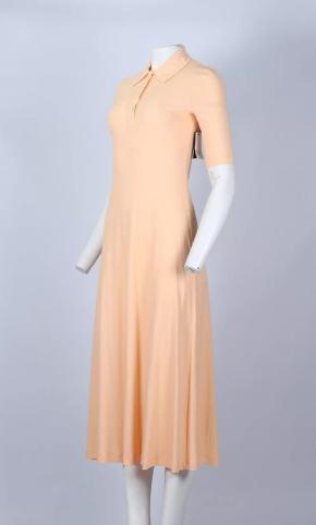 Rosetta Getty Peach Cotton Dress 4
