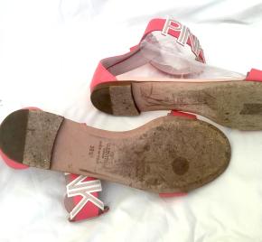 Valentino Pink Punk Flat Sandals 7
