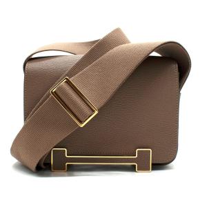 Hermès Etoupe Crossbody/Shoulder Geta Bag with Gold Hardware 9