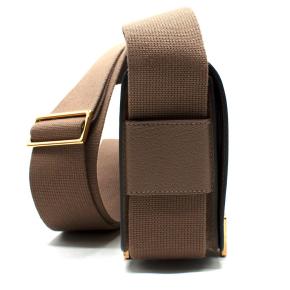 Hermès Etoupe Crossbody/Shoulder Geta Bag with Gold Hardware 6