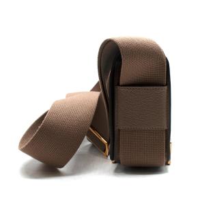 Hermès Etoupe Crossbody/Shoulder Geta Bag with Gold Hardware 8