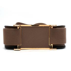 Hermès Etoupe Crossbody/Shoulder Geta Bag with Gold Hardware 15