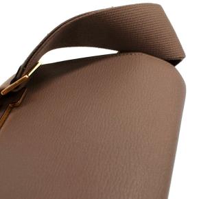 Hermès Etoupe Crossbody/Shoulder Geta Bag with Gold Hardware 14