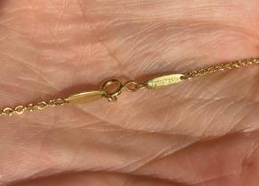 Tiffany Gold Mesh And Freshwater Pearly Pendant/Necklace 5