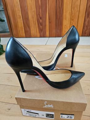 Louboutin Black Kid Iriza 100 Pumps 3