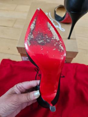Louboutin Black Kid Iriza 100 Pumps 5