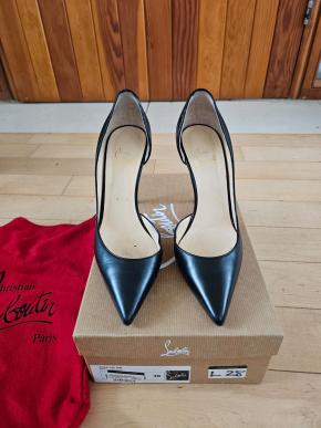 Louboutin Black Kid Iriza 100 Pumps 6