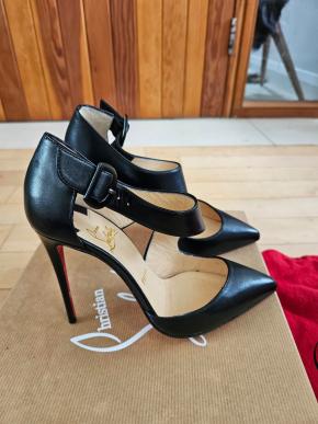 Louboutin Black Nappa Sharpeta Pumps 3