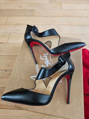 Louboutin Black Nappa Sharpeta Pumps 4