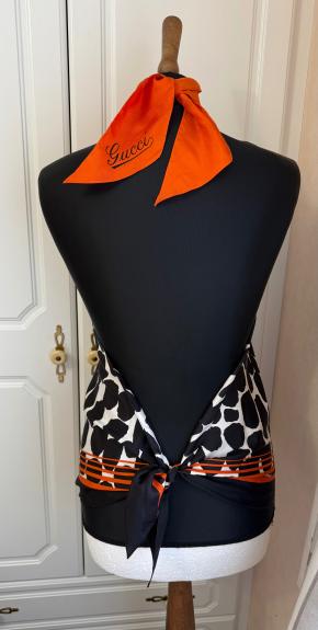 Gucci Printed Silk Halter Top 3